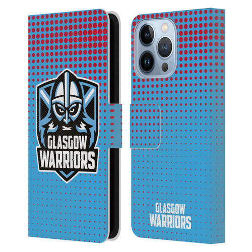 Glasgow Warriors Graphics Red And Blue Leather Book Wallet Case Cover For Apple iPhone 13 Pro