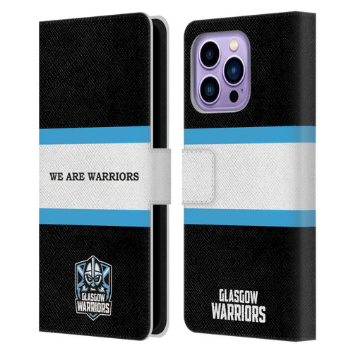 Glasgow Warriors Graphics We Are Warriors Leather Book Wallet Case Cover For Apple iPhone 14 Pro Max