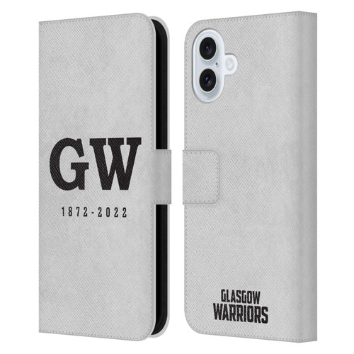 Glasgow Warriors Graphics GW 1872 Leather Book Wallet Case Cover For Apple iPhone 16 Plus