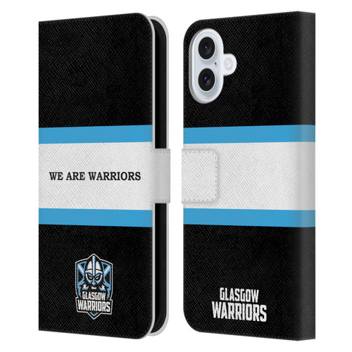 Glasgow Warriors Graphics We Are Warriors Leather Book Wallet Case Cover For Apple iPhone 16 Plus
