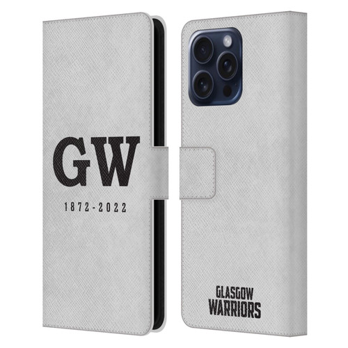 Glasgow Warriors Graphics GW 1872 Leather Book Wallet Case Cover For Apple iPhone 16 Pro Max