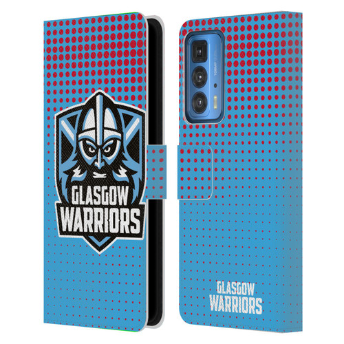 Glasgow Warriors Graphics Red And Blue Leather Book Wallet Case Cover For Motorola Edge (2022)