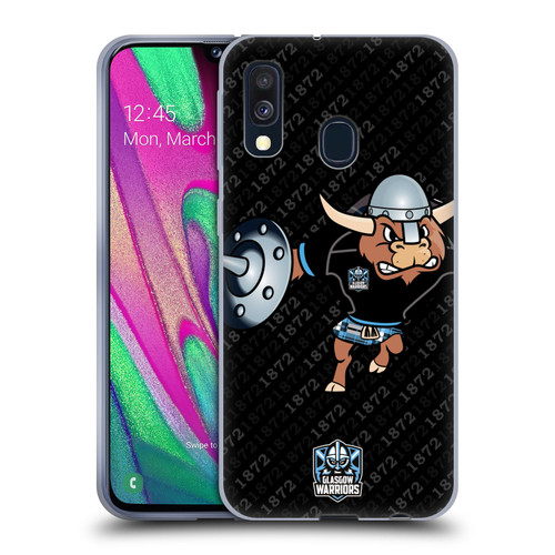 Glasgow Warriors Graphics 1872 Soft Gel Case for Samsung Galaxy A40 (2019)