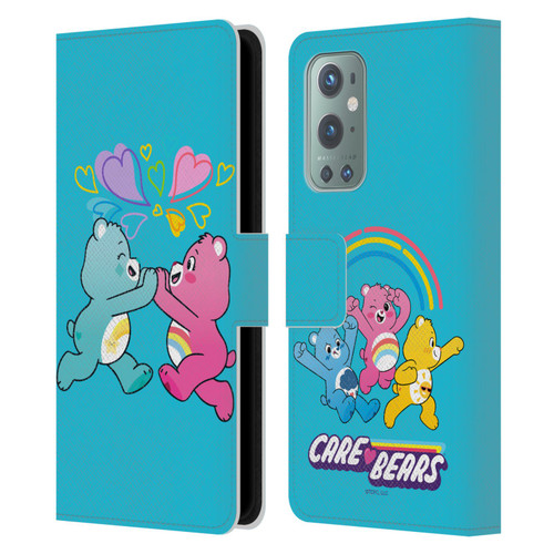 Care Bears Characters Funshine, Cheer And Grumpy Group 2 Leather Book Wallet Case Cover For OnePlus 9