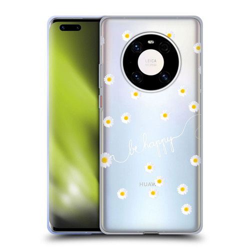 Monika Strigel Happy Daisy Clear Soft Gel Case for Huawei Mate 40 Pro 5G