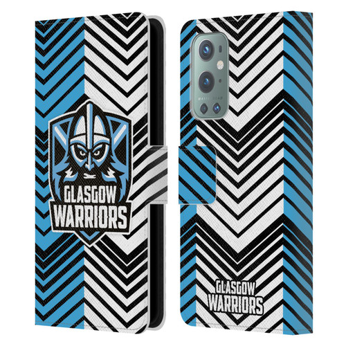 Glasgow Warriors Graphics White And Blue Leather Book Wallet Case Cover For OnePlus 9