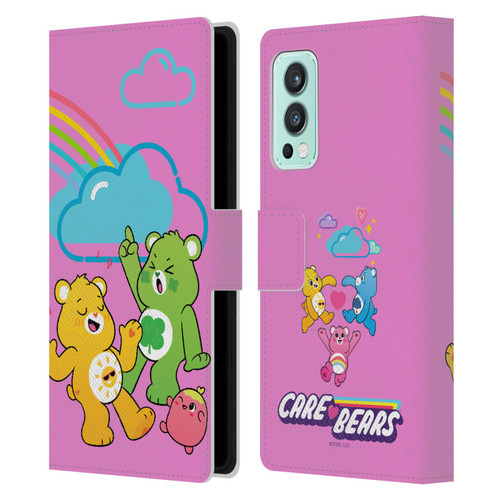 Care Bears Characters Funshine, Cheer And Grumpy Group Leather Book Wallet Case Cover For OnePlus Nord 2 5G