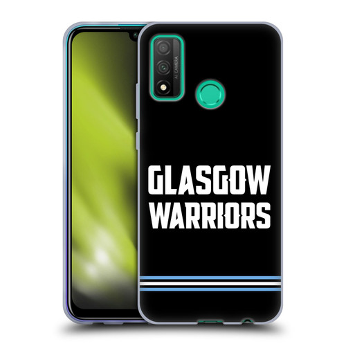Glasgow Warriors Logo Text Type Black Soft Gel Case for Huawei P Smart (2020)