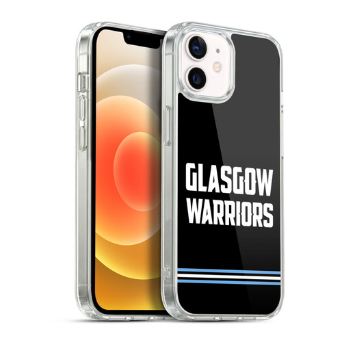Glasgow Warriors Logo Text Type Black Soft Gel Case for Apple iPhone 12 / iPhone 12 Pro & MagSafe