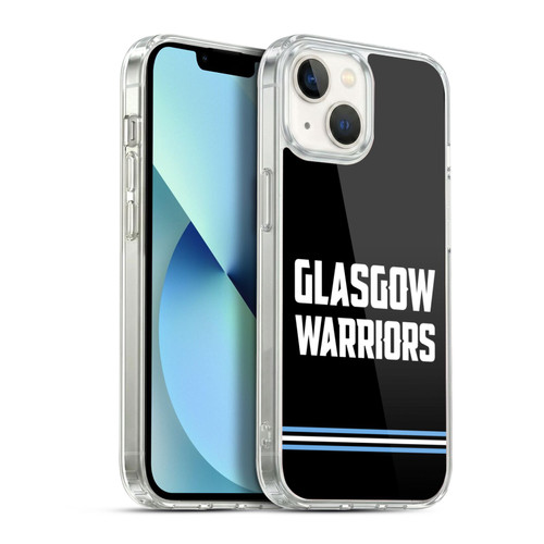 Glasgow Warriors Logo Text Type Black Soft Gel Case for Apple iPhone 13