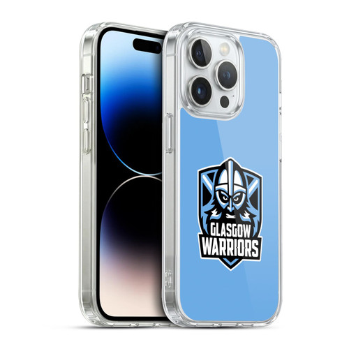 Glasgow Warriors Logo Plain Blue Soft Gel Case for Apple iPhone 13 Pro & MagSafe