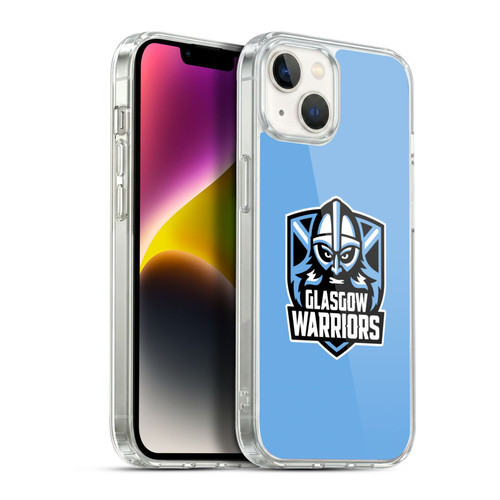 Glasgow Warriors Logo Plain Blue Soft Gel Case for Apple iPhone 14 Plus & MagSafe