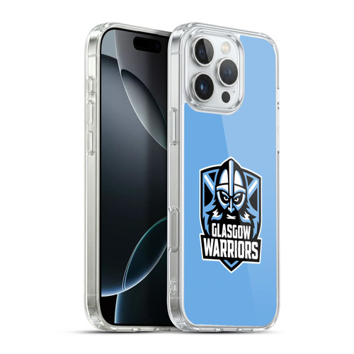 Glasgow Warriors Logo Plain Blue Soft Gel Case for Apple iPhone 16 Pro Max & MagSafe