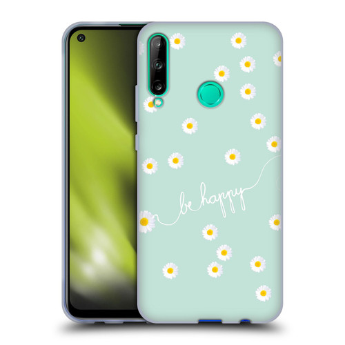 Monika Strigel Happy Daisy Mint Soft Gel Case for Huawei P40 lite E