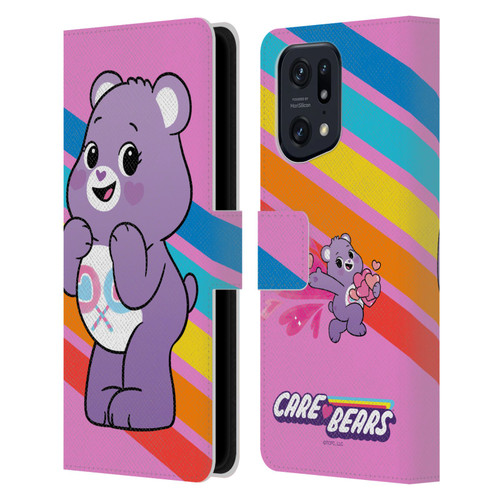 Care Bears Characters Share Leather Book Wallet Case Cover For OPPO Find X5 Pro