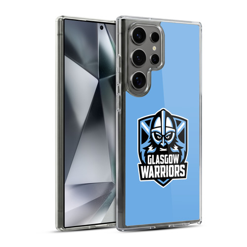 Glasgow Warriors Logo Plain Blue Soft Gel Case for Samsung Galaxy S24 Ultra 5G & MagSafe