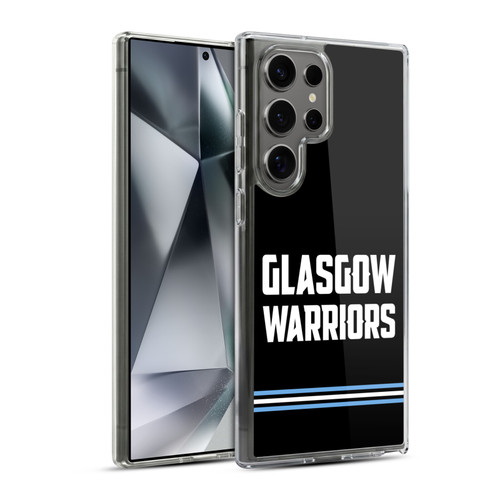 Glasgow Warriors Logo Text Type Black Soft Gel Case for Samsung Galaxy S24 Ultra 5G & MagSafe