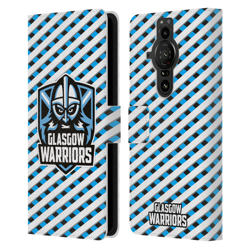 Glasgow Warriors Graphics Stripes Leather Book Wallet Case Cover For Sony Xperia Pro-I