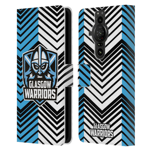 Glasgow Warriors Graphics White And Blue Leather Book Wallet Case Cover For Sony Xperia Pro-I