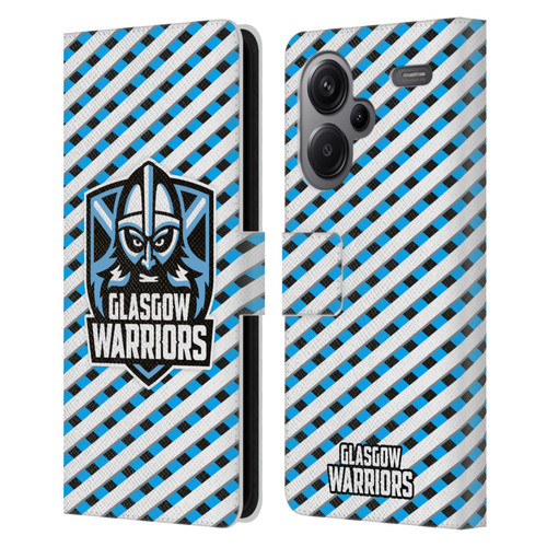 Glasgow Warriors Graphics Stripes Leather Book Wallet Case Cover For Xiaomi Redmi Note 13 Pro Plus 5G
