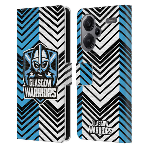 Glasgow Warriors Graphics White And Blue Leather Book Wallet Case Cover For Xiaomi Redmi Note 13 Pro Plus 5G