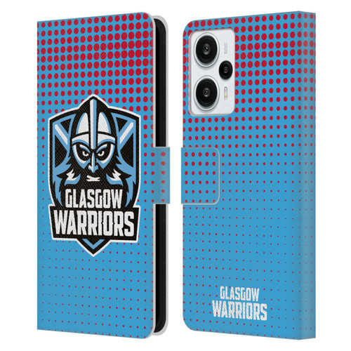 Glasgow Warriors Graphics Red And Blue Leather Book Wallet Case Cover For Xiaomi Redmi Note 12T