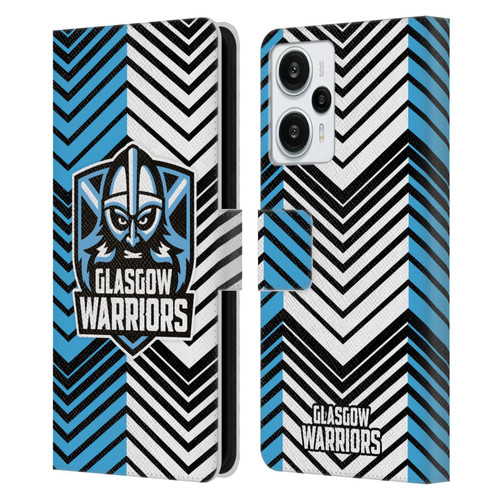 Glasgow Warriors Graphics White And Blue Leather Book Wallet Case Cover For Xiaomi Redmi Note 12T
