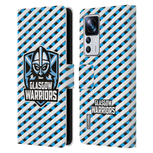 Glasgow Warriors Graphics Stripes Leather Book Wallet Case Cover For Xiaomi 12T Pro