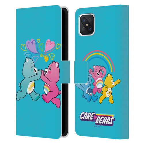 Care Bears Characters Funshine, Cheer And Grumpy Group 2 Leather Book Wallet Case Cover For OPPO Reno4 Z 5G