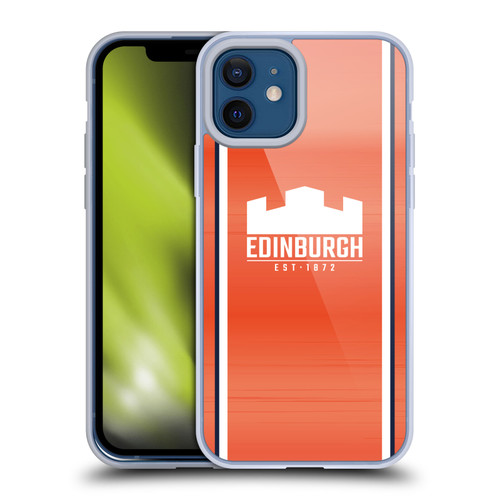 Edinburgh Rugby 2024/25 Crest Kit Away Soft Gel Case for Apple iPhone 12 / iPhone 12 Pro