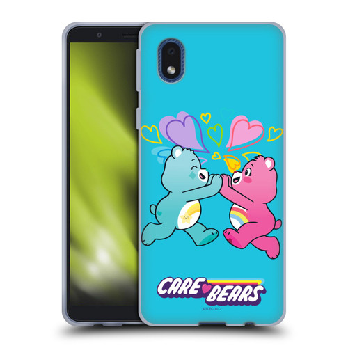 Care Bears Characters Funshine, Cheer And Grumpy Group 2 Soft Gel Case for Samsung Galaxy A01 Core (2020)