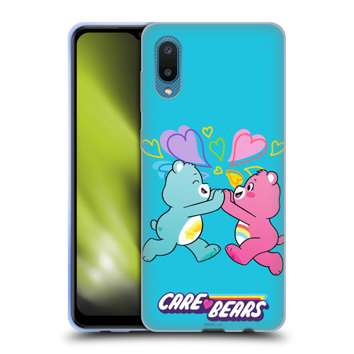 Care Bears Characters Funshine, Cheer And Grumpy Group 2 Soft Gel Case for Samsung Galaxy A02/M02 (2021)
