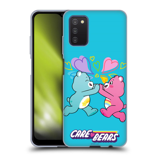 Care Bears Characters Funshine, Cheer And Grumpy Group 2 Soft Gel Case for Samsung Galaxy A03s (2021)