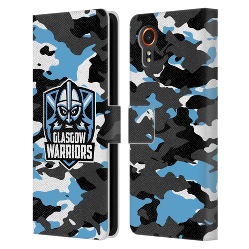 Glasgow Warriors Logo 2 Camouflage Leather Book Wallet Case Cover For Samsung Galaxy Xcover7 5G
