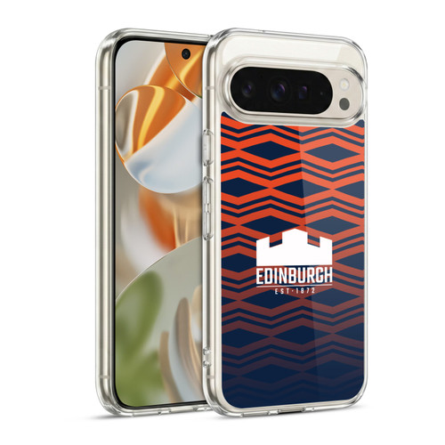 Edinburgh Rugby Graphics Pattern Gradient Soft Gel Case for Google Pixel 9 / Pixel 9 Pro
