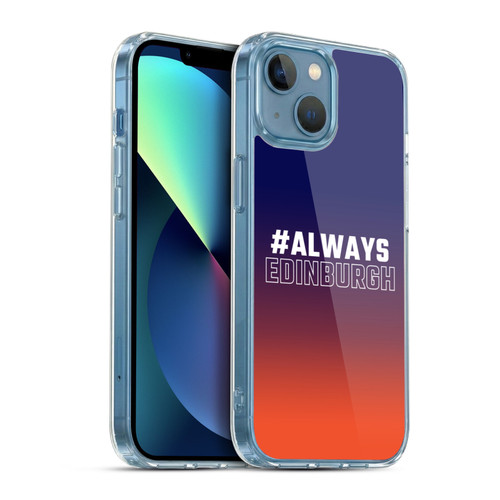 Edinburgh Rugby Logo 2 Gradient Edinburgh Soft Gel Case for Apple iPhone 13 Mini & MagSafe