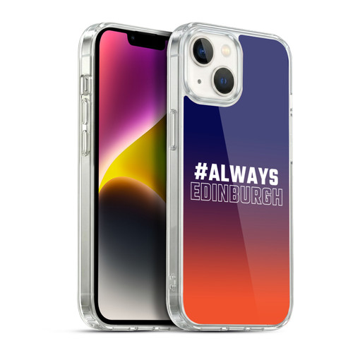 Edinburgh Rugby Logo 2 Gradient Edinburgh Soft Gel Case for Apple iPhone 14