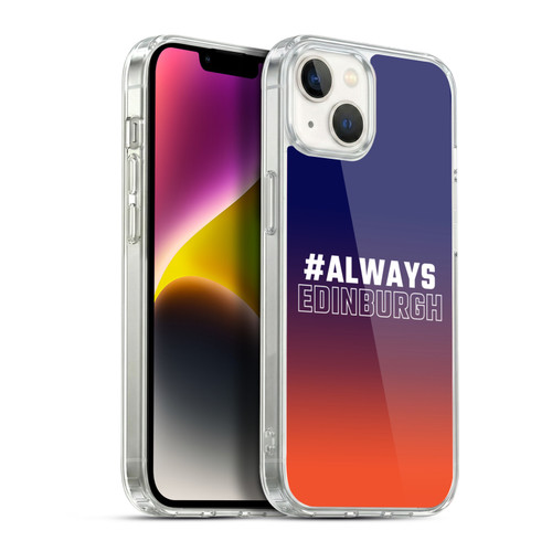 Edinburgh Rugby Logo 2 Gradient Edinburgh Soft Gel Case for Apple iPhone 14 Plus & MagSafe