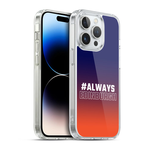 Edinburgh Rugby Logo 2 Gradient Edinburgh Soft Gel Case for Apple iPhone 14 Pro & MagSafe