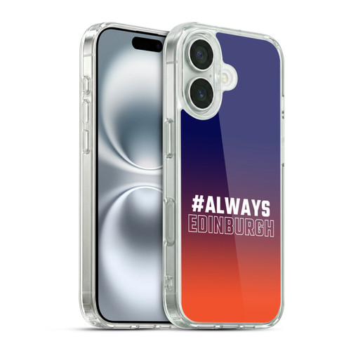 Edinburgh Rugby Logo 2 Gradient Edinburgh Soft Gel Case for Apple iPhone 16 & MagSafe