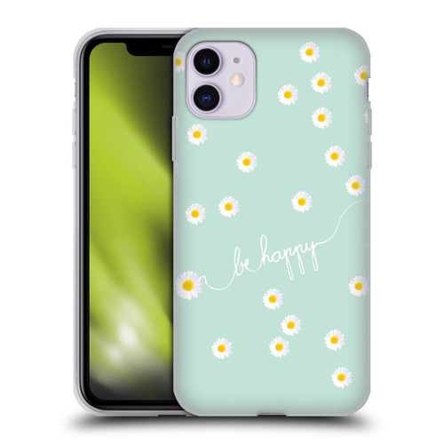 Monika Strigel Happy Daisy Mint Soft Gel Case for Apple iPhone 11