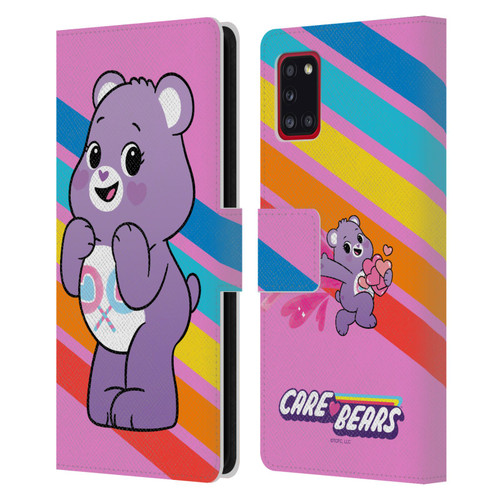 Care Bears Characters Share Leather Book Wallet Case Cover For Samsung Galaxy A31 (2020)