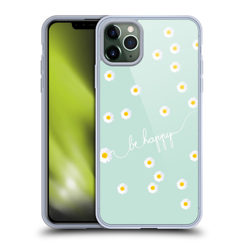Monika Strigel Happy Daisy Mint Soft Gel Case for Apple iPhone 11 Pro Max