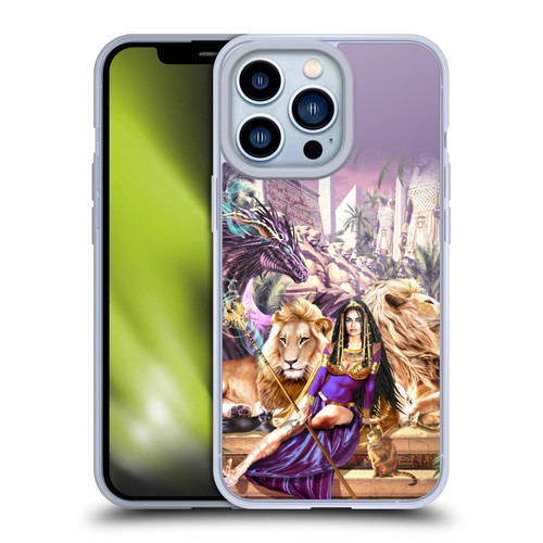 Ruth Thompson Art Egyptian Queen, Lions & Dragon Soft Gel Case for Apple iPhone 13 Pro