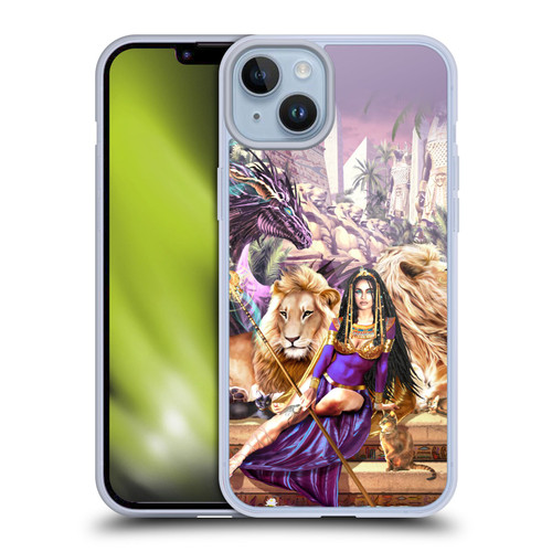 Ruth Thompson Art Egyptian Queen, Lions & Dragon Soft Gel Case for Apple iPhone 14 Plus