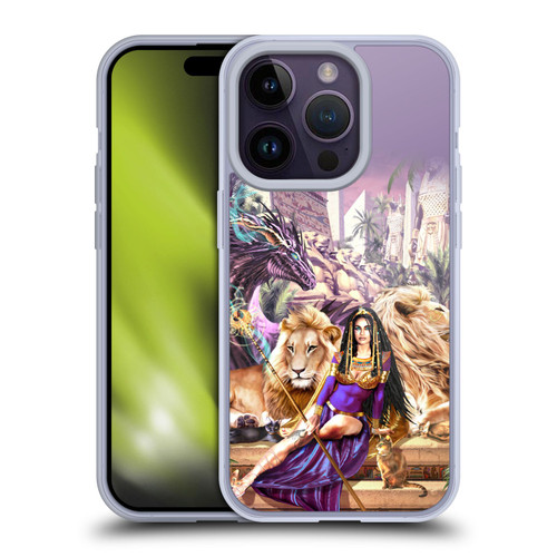Ruth Thompson Art Egyptian Queen, Lions & Dragon Soft Gel Case for Apple iPhone 14 Pro