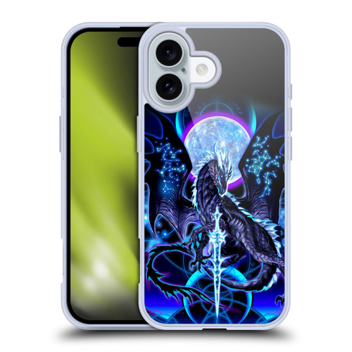Ruth Thompson Art Dragon, Sword & Constellations Soft Gel Case for Apple iPhone 16
