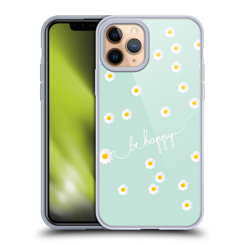 Monika Strigel Happy Daisy Mint Soft Gel Case for Apple iPhone 11 Pro
