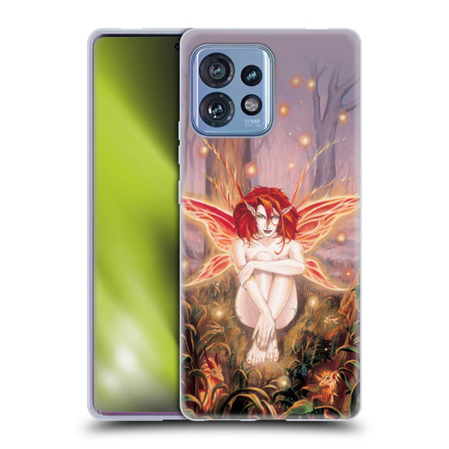 Ruth Thompson Art Ember Fire Fairy In Forest Soft Gel Case for Motorola Moto Edge 40 Pro