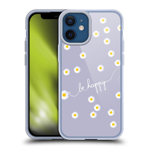 Monika Strigel Happy Daisy Lavender Soft Gel Case for Apple iPhone 12 Mini